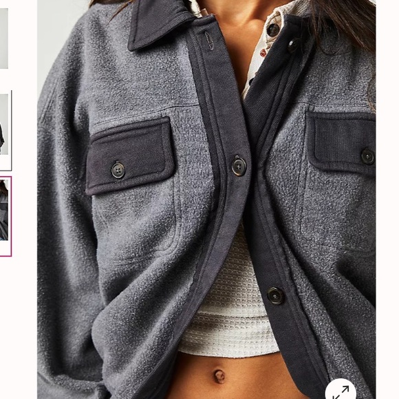 FREE PEOPLE (RUBY) shacket size large - Picture 7 of 10
